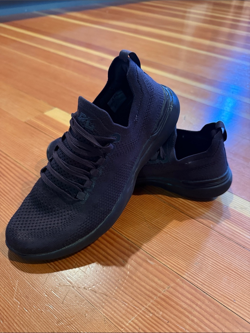 APL Women's Black Knit Slip-On Sneakers